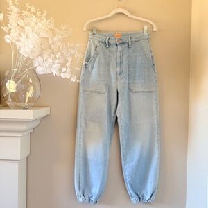 Mother The Wrapper Patch Springy Ankle in Chill Pill (Size 27)